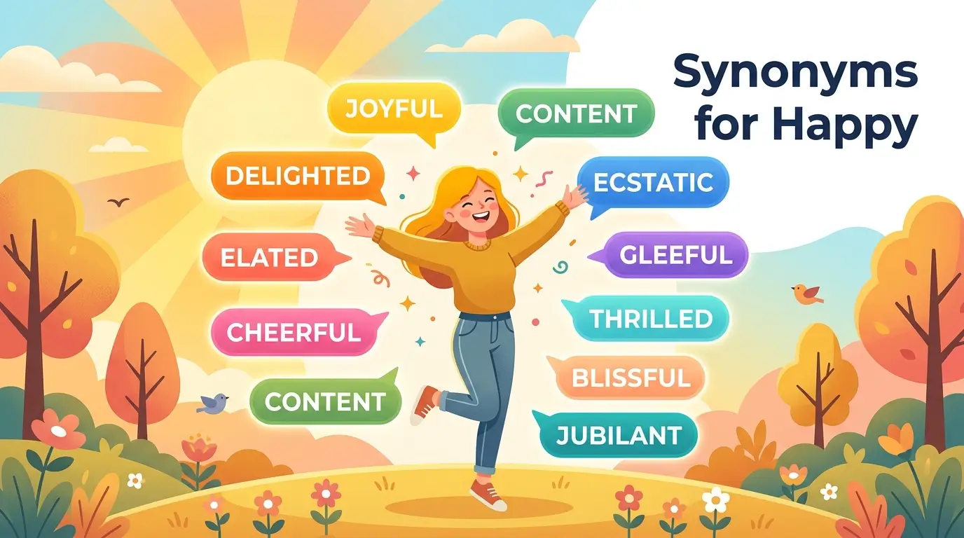 synonyms for happy pdf