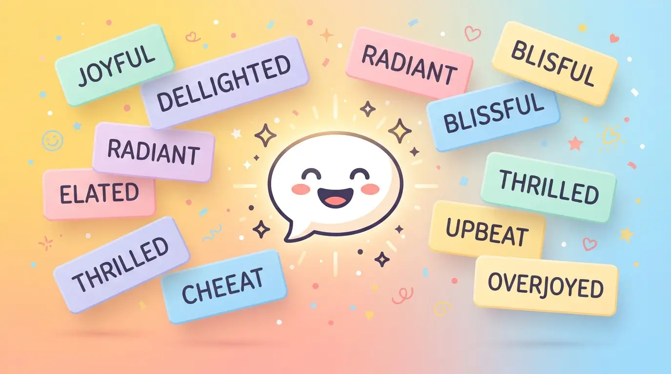 synonyms for happy quiz