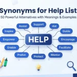 synonyms for help list