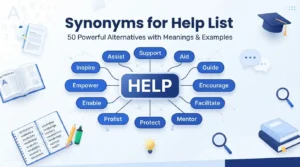 synonyms for help list