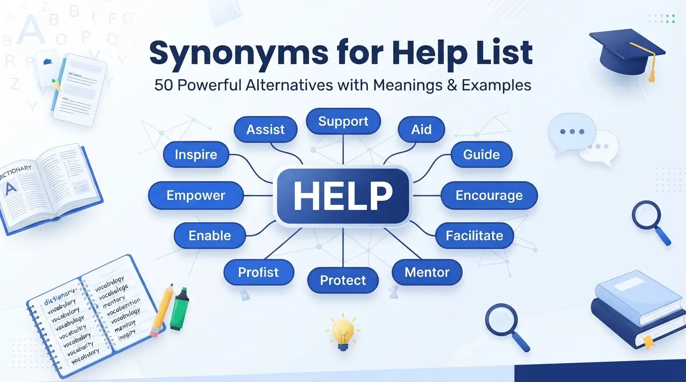 synonyms for help list